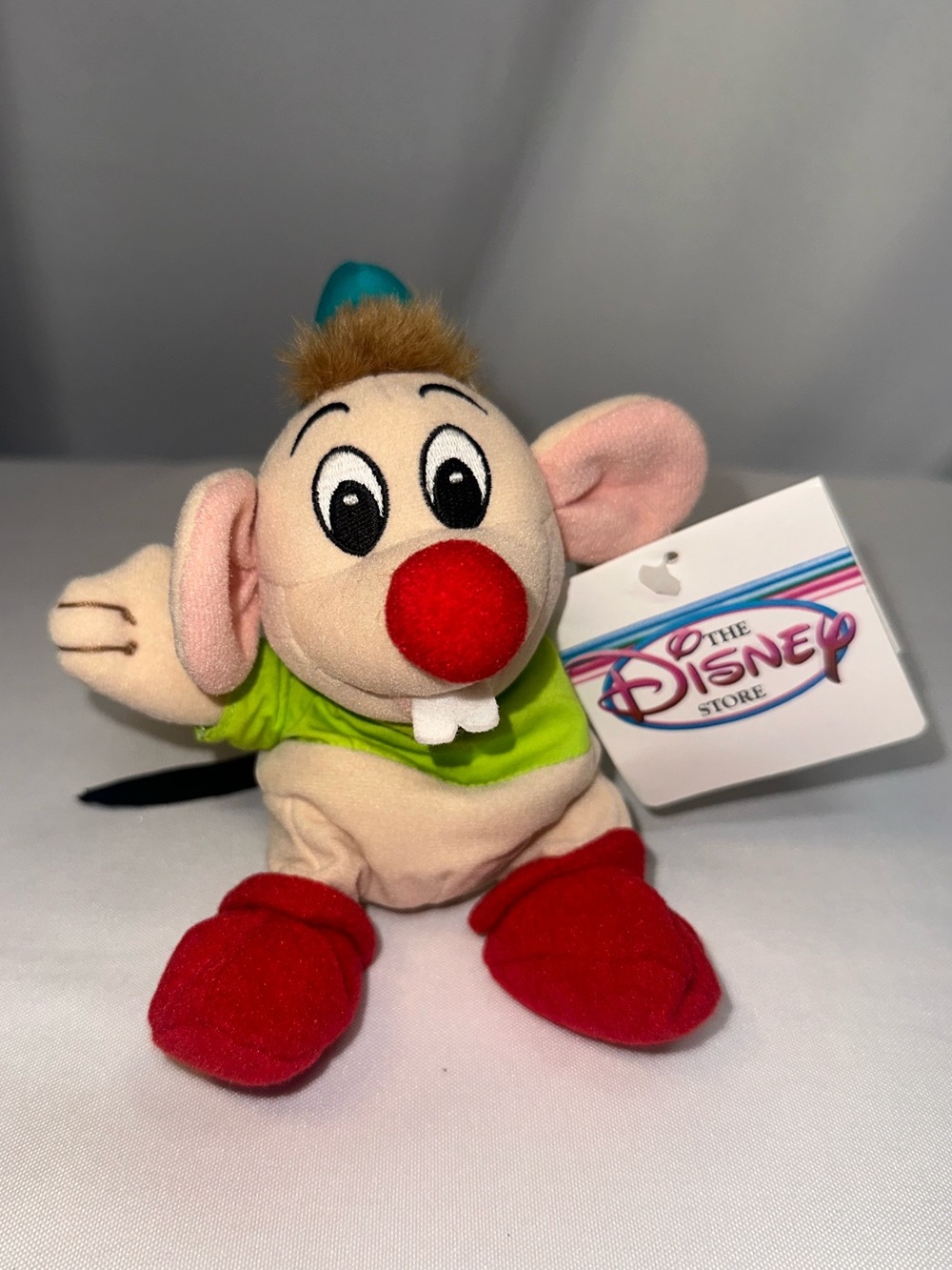 Disney Store Gus Bean Bag Mouse Cinderella Stuffed Animal Plush Vintage